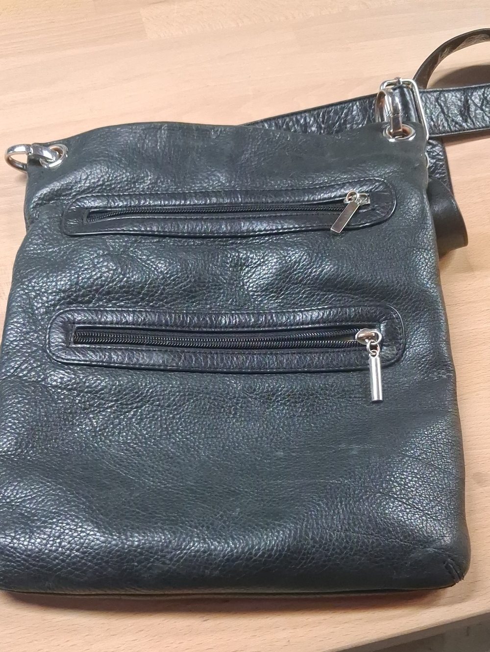 Margot Black Leather  Crossbody